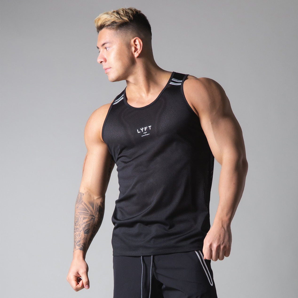 Muscle fitness brothers summer new fitness vest men's tops outdoor running leisure sports sleeveless I-shaped