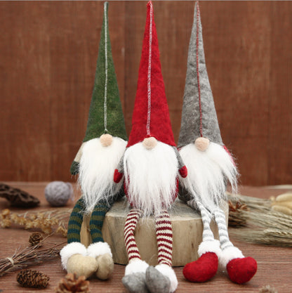 Christmas Gnome Christmas Decoration Long Legged Rudolph Doll Christmas Children Gift Hotel Mall Window Decoration