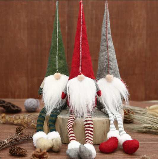 Christmas Gnome Christmas Decoration Long Legged Rudolph Doll Christmas Children Gift Hotel Mall Window Decoration