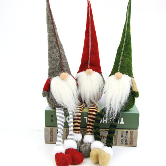 Christmas Gnome Christmas Decoration Long Legged Rudolph Doll Christmas Children Gift Hotel Mall Window Decoration