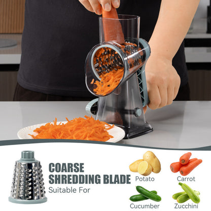 Multifunctional Hand Rock Cylinder Vegetable Cutter Home Kitchen Vegetable Grater Practical Kitchen Gadget Slicer