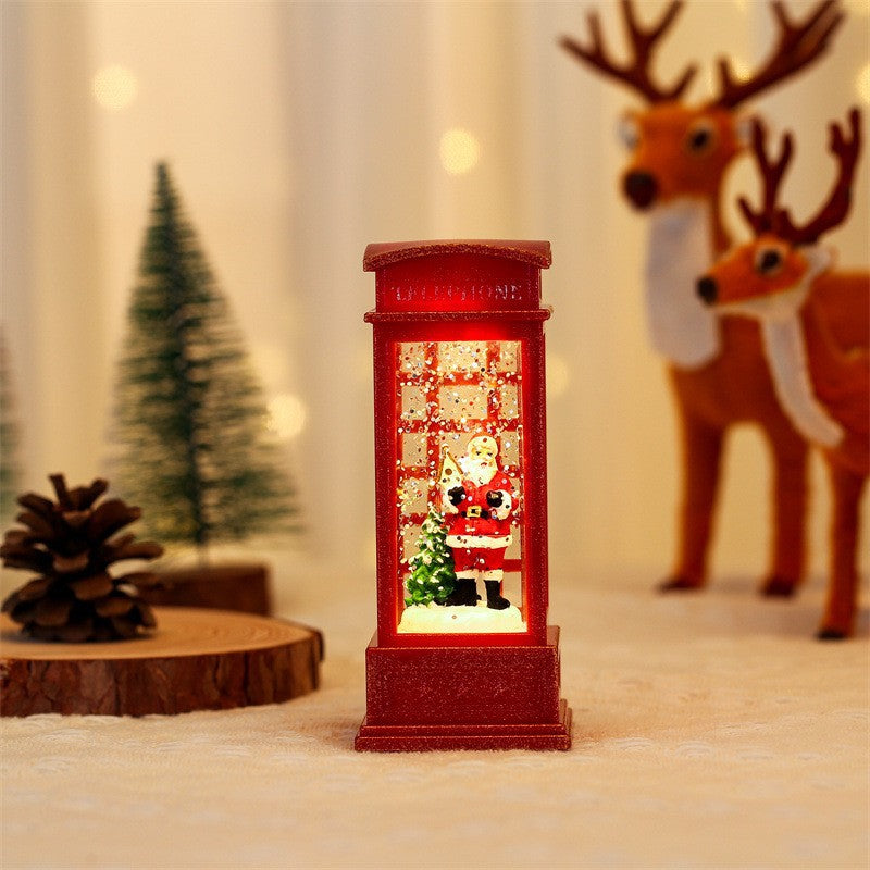Christmas glowing candle lights creative small wind lights night lights ornaments Christmas children's gifts window decorations