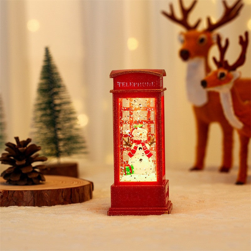 Christmas glowing candle lights creative small wind lights night lights ornaments Christmas children's gifts window decorations