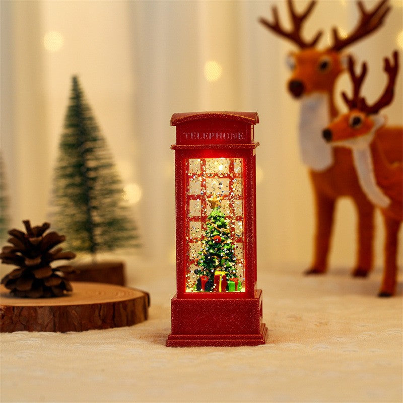 Christmas glowing candle lights creative small wind lights night lights ornaments Christmas children's gifts window decorations